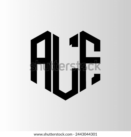 ALF letter logo abstract design. ALF unique design. ALF.
