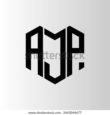AJP letter logo abstract design. AJP unique design. AJP.
