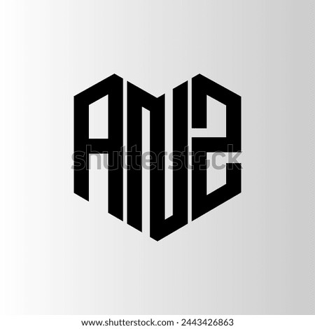 ANZ letter logo abstract design. ANZ unique design. ANZ.
