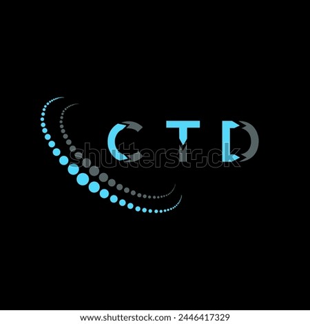 CTD letter logo abstract design. CTD unique design. CTD.
