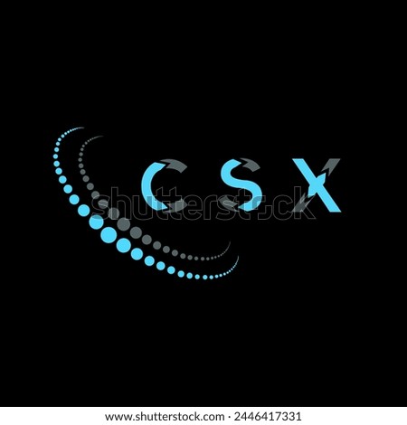 CSX letter logo abstract design. CSX unique design. CSX.
