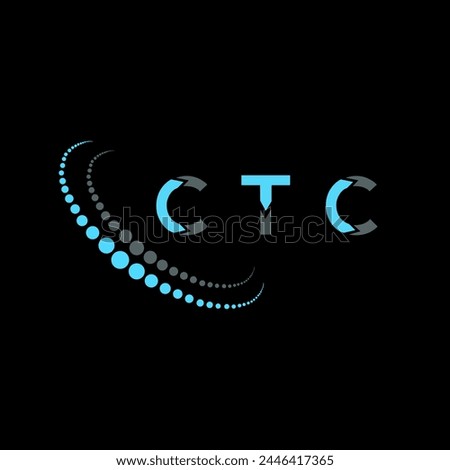 CTC letter logo abstract design. CTC unique design. CTC.
