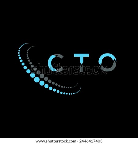 CTO letter logo abstract design. CTO unique design. CTO.
