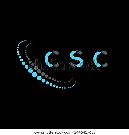 CSC letter logo abstract design. CSC unique design. CSC.
