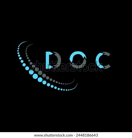 DOC letter logo abstract design. DOC unique design. DOC.
