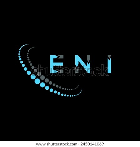 ENI letter logo abstract design. ENI unique design. ENI.
