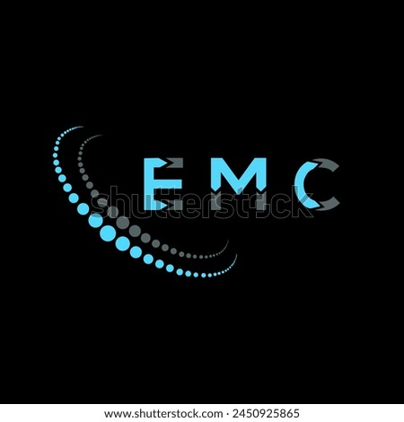 EMC letter logo abstract design. EMC unique design. EMC.
