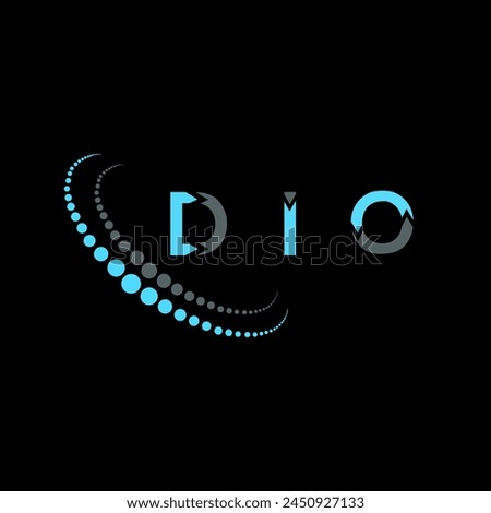 DIO letter logo abstract design. DIO unique design. DIO.

