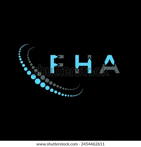 FHA letter logo abstract design. FHA unique design. FHA.
