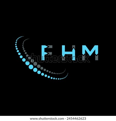 FHM letter logo abstract design. FHM unique design. FHM.
