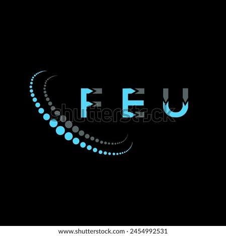 FEU letter logo abstract design. FEU unique design. FEU.
