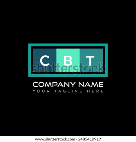 CBT letter logo design on black background. CBT creative initials letter logo concept. CBT letter design.
