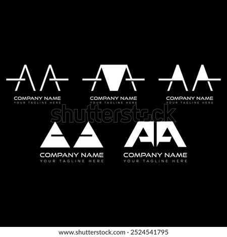 Real state Logo design concept with Latter AA. AA real state Logo
