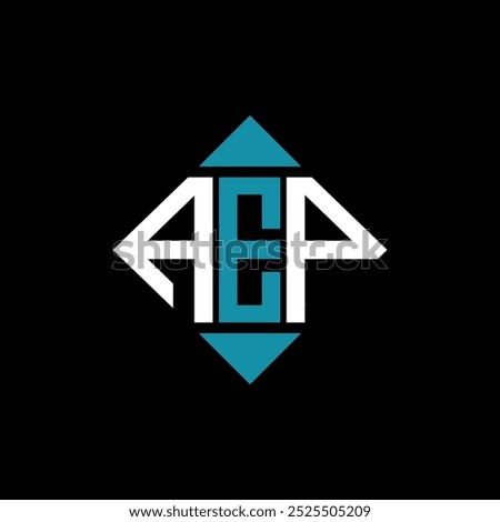 letter AEP square logo design vector illustration template. AEP rectangle diamond logo design.
