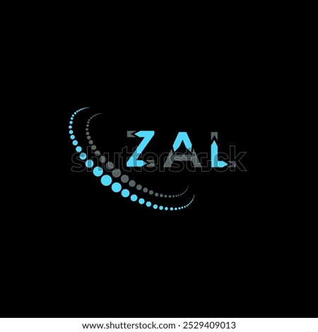 ZAL letter logo creative design. ZAL unique design.
