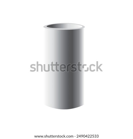 3d silver cylinder metal pedestal 3d template. Silver cylinder steel pillar stainless metal pipe mock up