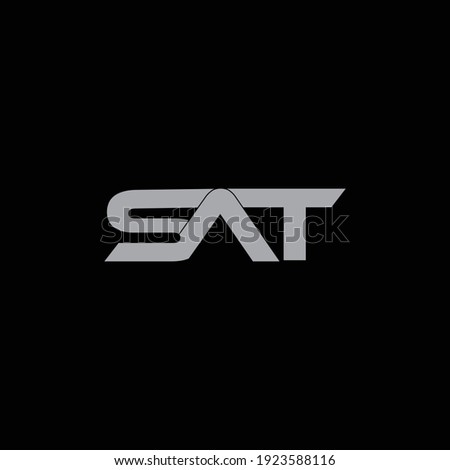 sat letter logo design for company 