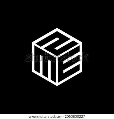 MEZ letter logo design with black background in illustration, vector logo modern alphabet font overlap style. calligraphy designs for logo, Poster, Invitation, etc. Stock fotó © 