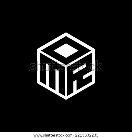 MRO letter logo design with black background in illustrator. Vector logo, calligraphy designs for logo, Poster, Invitation, etc.
