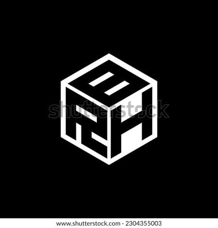 RHB letter logo design in illustration. Vector logo, calligraphy designs for logo, Poster, Invitation, etc.