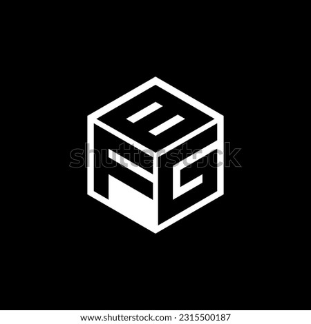 FGB letter logo design in illustration. Vector logo, calligraphy designs for logo, Poster, Invitation, etc.