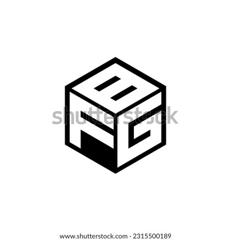 FGB letter logo design in illustration. Vector logo, calligraphy designs for logo, Poster, Invitation, etc.
