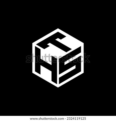 HST letter logo design in illustration. Vector logo, calligraphy designs for logo, Poster, Invitation, etc.