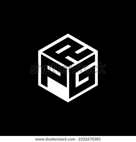 PGR letter logo design in illustration. Vector logo, calligraphy designs for logo, Poster, Invitation, etc.