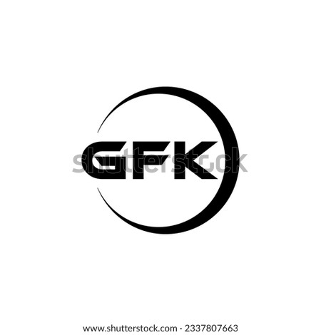 GFK Logo Design, Inspiration for a Unique Identity. Modern Elegance and Creative Design. Watermark Your Success with the Striking this Logo.