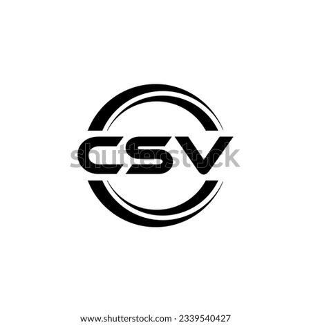 CSV Logo Design, Inspiration for a Unique Identity. Modern Elegance and Creative Design. Watermark Your Success with the Striking this Logo.