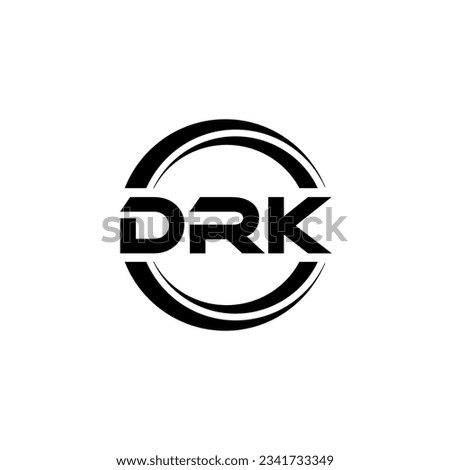 DRK Logo Design, Inspiration for a Unique Identity. Modern Elegance and Creative Design. Watermark Your Success with the Striking this Logo.