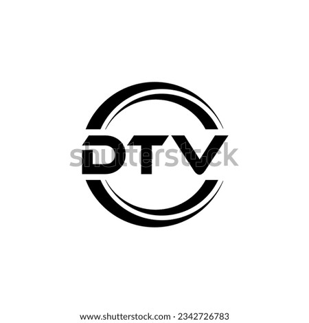 DTV Logo Design, Inspiration for a Unique Identity. Modern Elegance and Creative Design. Watermark Your Success with the Striking this Logo.