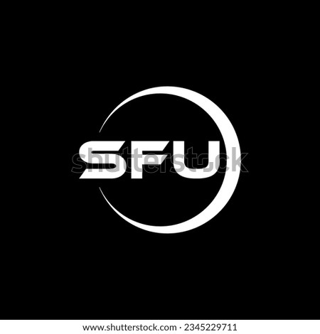 SFU Logo Design, Inspiration for a Unique Identity. Modern Elegance and Creative Design. Watermark Your Success with the Striking this Logo.