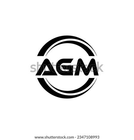 AGM Logo Design, Inspiration for a Unique Identity. Modern Elegance and Creative Design. Watermark Your Success with the Striking this Logo.