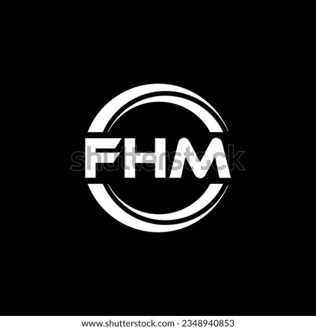 FHM Logo Design, Inspiration for a Unique Identity. Modern Elegance and Creative Design. Watermark Your Success with the Striking this Logo.