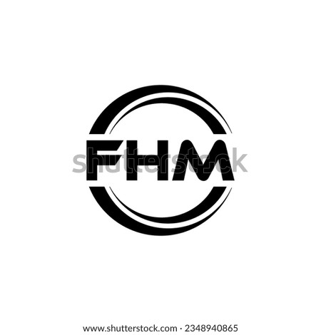 FHM Logo Design, Inspiration for a Unique Identity. Modern Elegance and Creative Design. Watermark Your Success with the Striking this Logo.