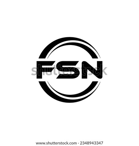 FSN Logo Design, Inspiration for a Unique Identity. Modern Elegance and Creative Design. Watermark Your Success with the Striking this Logo.