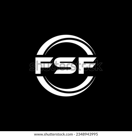 FSF Logo Design, Inspiration for a Unique Identity. Modern Elegance and Creative Design. Watermark Your Success with the Striking this Logo.