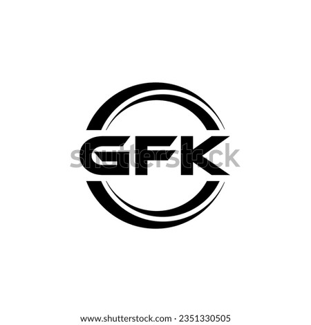 GFK Logo Design, Inspiration for a Unique Identity. Modern Elegance and Creative Design. Watermark Your Success with the Striking this Logo.