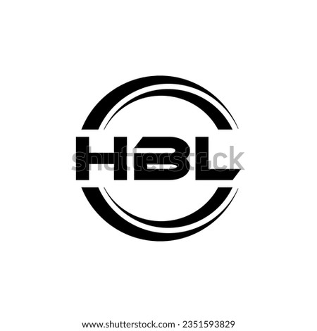 HBL Logo Design, Inspiration for a Unique Identity. Modern Elegance and Creative Design. Watermark Your Success with the Striking this Logo.