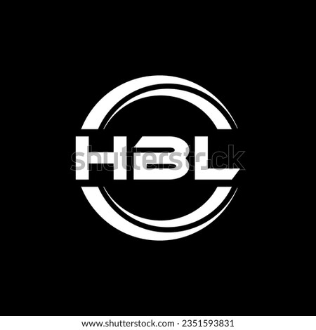 HBL Logo Design, Inspiration for a Unique Identity. Modern Elegance and Creative Design. Watermark Your Success with the Striking this Logo.