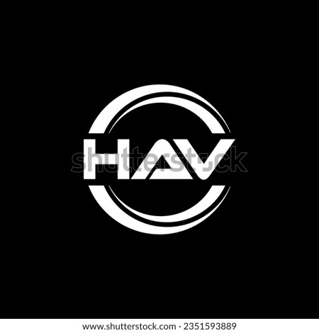 HAV Logo Design, Inspiration for a Unique Identity. Modern Elegance and Creative Design. Watermark Your Success with the Striking this Logo.