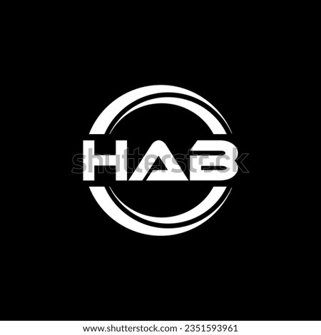 HAB Logo Design, Inspiration for a Unique Identity. Modern Elegance and Creative Design. Watermark Your Success with the Striking this Logo.