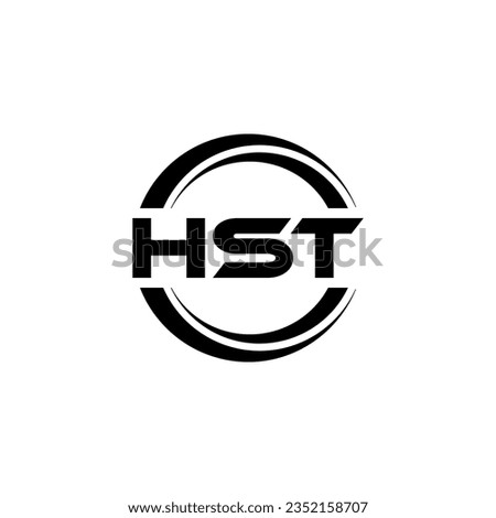 HST Logo Design, Inspiration for a Unique Identity. Modern Elegance and Creative Design. Watermark Your Success with the Striking this Logo.
