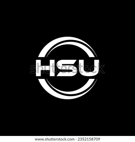 HSU Logo Design, Inspiration for a Unique Identity. Modern Elegance and Creative Design. Watermark Your Success with the Striking this Logo.