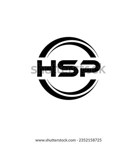 HSP Logo Design, Inspiration for a Unique Identity. Modern Elegance and Creative Design. Watermark Your Success with the Striking this Logo.