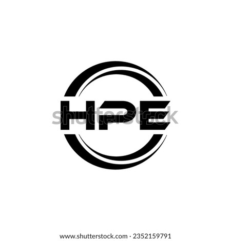 HPE Logo Design, Inspiration for a Unique Identity. Modern Elegance and Creative Design. Watermark Your Success with the Striking this Logo.