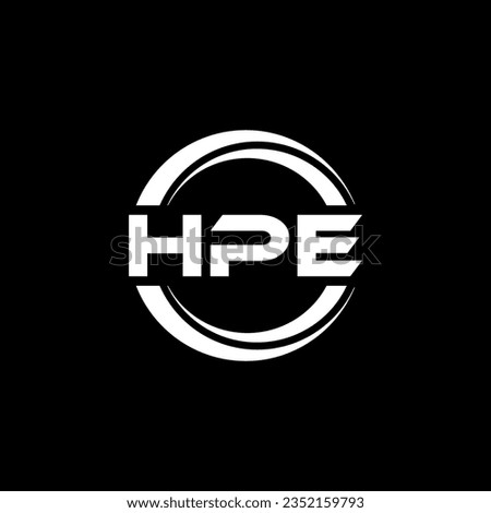 HPE Logo Design, Inspiration for a Unique Identity. Modern Elegance and Creative Design. Watermark Your Success with the Striking this Logo.
