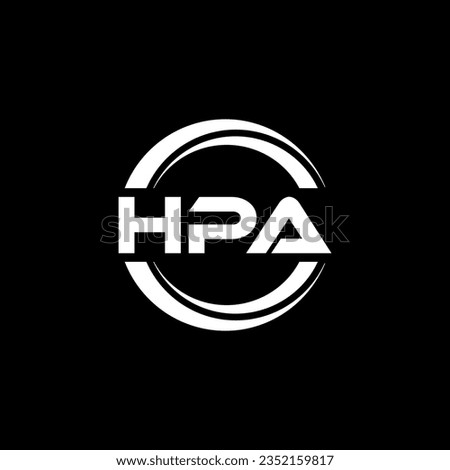 HPA Logo Design, Inspiration for a Unique Identity. Modern Elegance and Creative Design. Watermark Your Success with the Striking this Logo.