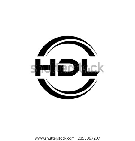 HDL Logo Design, Inspiration for a Unique Identity. Modern Elegance and Creative Design. Watermark Your Success with the Striking this Logo.